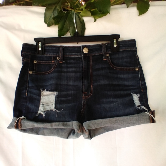 American Eagle Outfitters Pants - American Eagle Jean Shorts Womens Size 10 High Rise Shortie Distressed